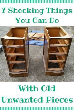 Drawers Repurposed Diy, Junk Furniture, Chair Repurposed, Rehab Furniture, Repurposed Desk, Drawers Repurposed, 1000 Lifehacks, Organizational Ideas, Old Drawers