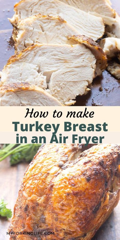 Best Whole Chicken Recipe, Air Fryer Turkey Breast, Turkey Breast Recipes, Air Fryer Turkey, Cooking Turkey Breast, Air Fryer Fried Chicken, Turkey Breast Recipe, Fried Turkey, Recipes Air Fryer