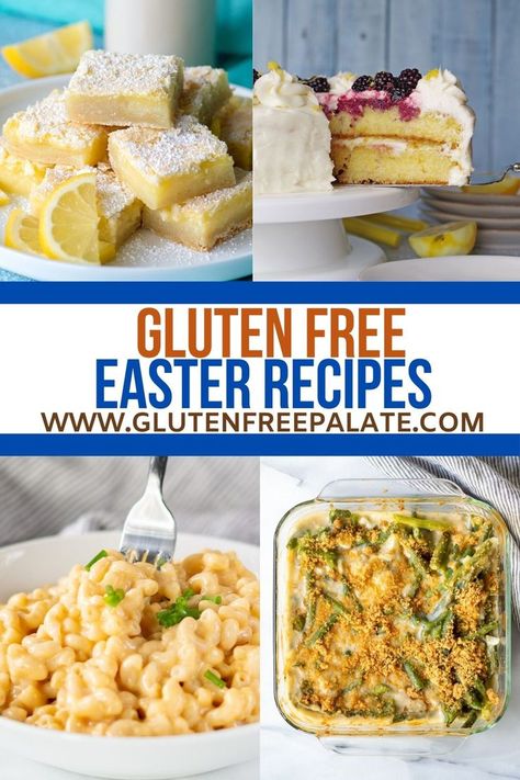 Easy to make gluten free Easter recipes that are perfect for Easter dinner. Desserts, side dishes, and mains. Everything you need in one place. Gluten Free Easter Dinner, Gluten Free Green Bean Casserole, Easter Dinner Sides, Gluten Free Dessert Recipes, Luncheon Recipes, Easter Dinner Menus, Dinner Paleo, Gluten Free Easter, Dinner Desserts