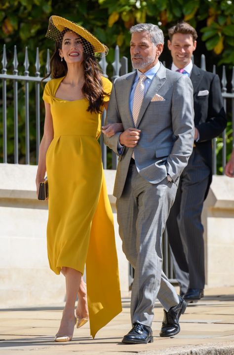 Celebrity Wedding Guest, Royal Wedding Guests Outfits, Wedding Guest Outfits, Formal Wedding Guests, Vogue Wedding, Amal Clooney, Celebrity Wedding, Summer Wedding Guests, Guest Attire