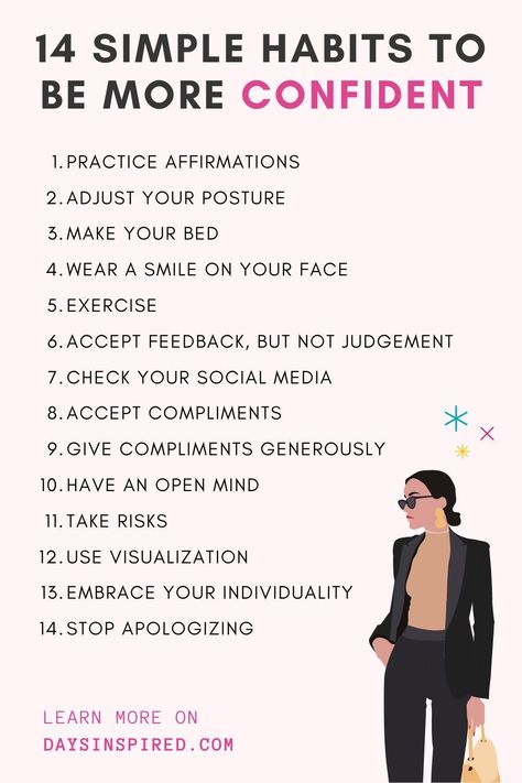 How To Build Your Personality, How To Be Confident In College, Tips For Becoming More Confident, How To Build A Personality, Color Of Confidence, Way To Improve Yourself, Tips To Boost Confidence, Working On Self Confidence, How To Build My Confidence