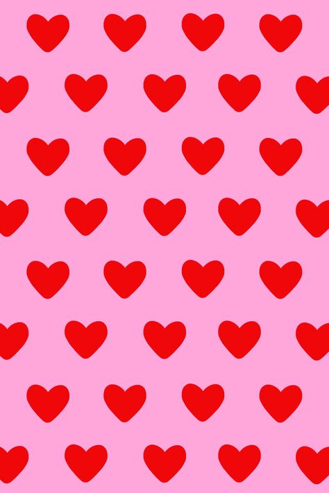 Pink background with red hearts pattern Indi Wallpaper Iphone, Red And Pink Hearts Wallpaper, Pink Red Wallpaper Aesthetic, Pink And Red Background Aesthetic, Red And Pink Wallpaper Aesthetic, Pink And Red Wallpaper Iphone, Heart Wallpaper Computer, Lovecore Art Wallpaper, Red Valentines Wallpaper