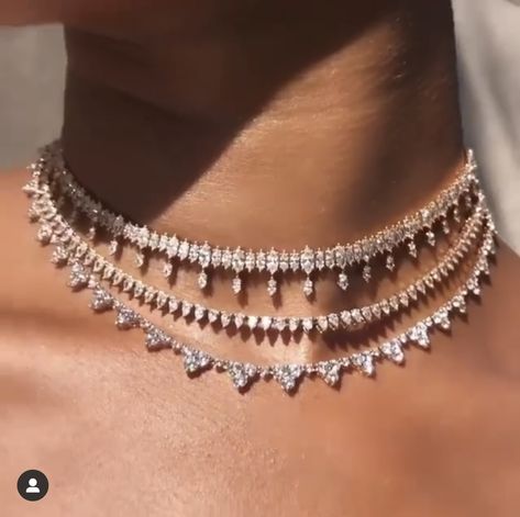 Luxury Necklace Diamonds, Delicate Diamond Necklace, Wedding Jewelry Sets Bridal Jewellery, Neck Pieces Jewelry, Diamond Necklace Designs, Fashion Goals, Indian Jewellery Design Earrings, Diamond Jewelry Necklace, Diamond Choker