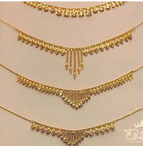 Gold Simple Necklace Set, Indian Gold Jewelry Sets Simple, Simple Choker Gold Indian, Gold Sets Jewelry Indian Design Simple, 10grams Gold Necklace Designs, Gold Necklace Set Simple, Gold Set Design, Indian Gold Necklace Designs, Small Gold Necklace