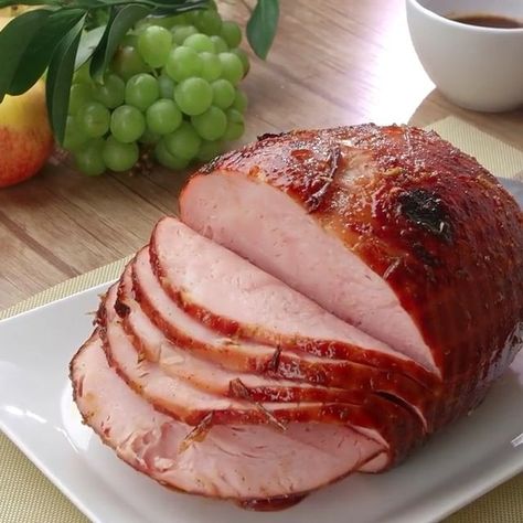 Orange Glazed Ham, Food Truck Menu, Ham Glaze Recipe, Glazed Ham, Easy Pie Recipes, Condiment Recipes, Ham Glaze, Meat Dinners, Slow Cooker Dinner