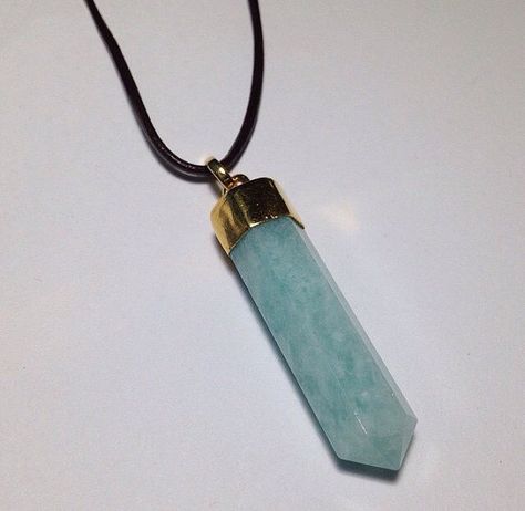 Real Stone Kida's Necklace from Atlantis: The Lost Empire- Gold dipped pale blue green Amazonite on a brown leather cord- Disney Cosplay Disney Princess Necklace, Disney Necklace, Atlantis The Lost Empire, Green Amazonite, Cosplay Jewelry, S Necklace, Princess Necklace, Disney Cosplay, Real Stone