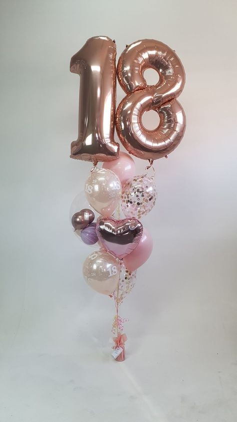 Birthday Decorations Simple, Happy 18th Birthday Quotes, Simple Balloon Decoration, 18th Birthday Decorations, Happy Birthday 18th, Happy Birthday Decor, Anniversaire Diy, Birthday Wishes Flowers, Simple Birthday Decorations