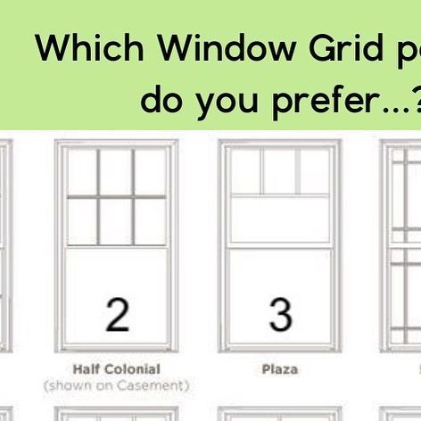 2 Over 1 Window Grid, Window Grids Or No Grids, Window Grids Styles, Windows With Grids, Grid Windows, Builder Brigade, Grid Ideas, Window Grids, Window Ideas