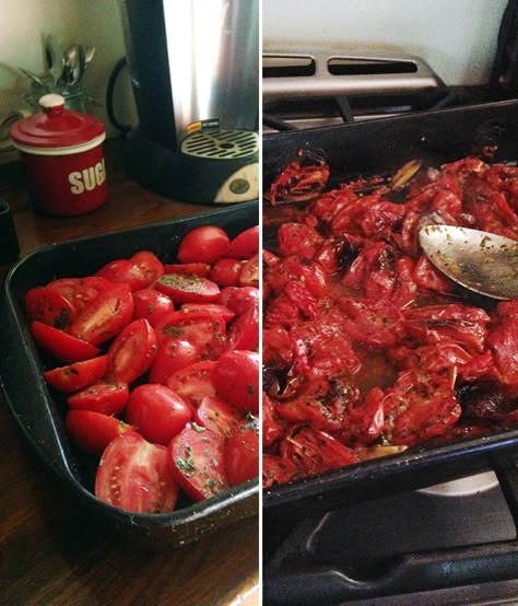 Roma Tomato Recipes, Easy Homemade Marinara Sauce, Tomato Marinara Sauce, Roasted Tomato Recipes, Tomatoes Roasted, Oven Roasted Tomatoes, Fresh Tomato Recipes, Roasted Tomato Sauce, Marinara Sauce Homemade