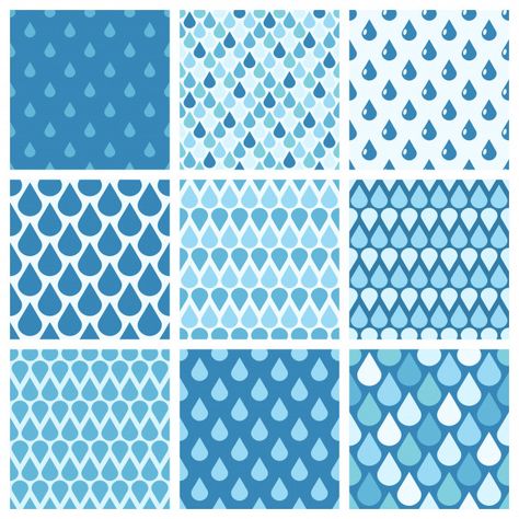 Backdrop Illustration, Water Bottle Label Design, Photography Set Up, Water Illustration, Bottle Label Design, Water Patterns, Drops Patterns, Graphic Elements, Rain Cover