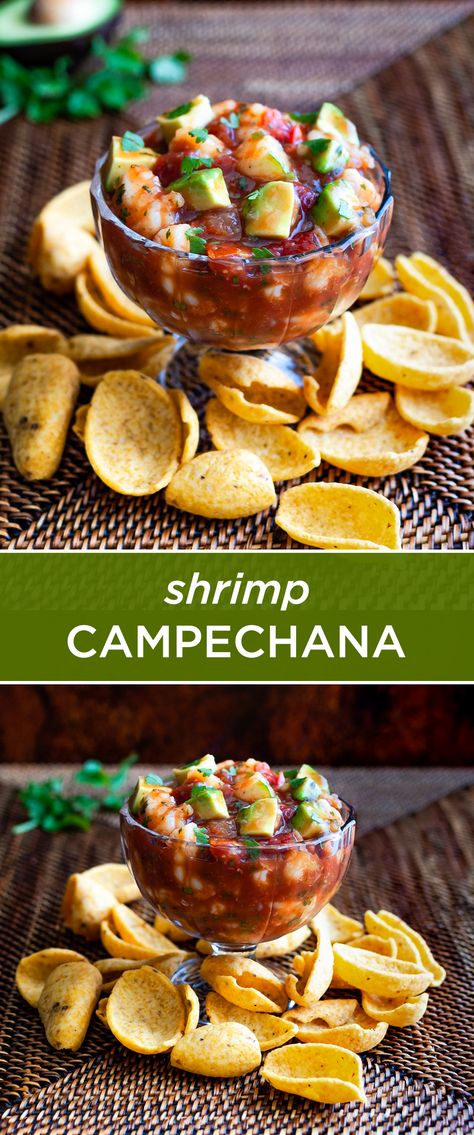 Shrimp Campechana Recipe, Shrimp Cocktail Serving Ideas, Mexican Shrimp Dip, Mexican Seafood Cocktail, Shrimp Cocktail Dip Recipe, What To Serve With Shrimp Cocktail, Campechana Recipe, Appetizers Boards, Shrimp Salsa