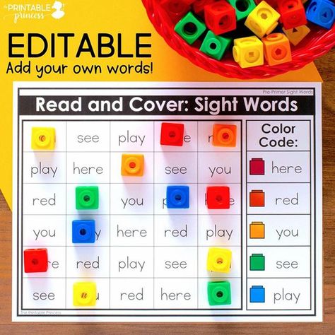 1st Grade Alphabet Activities, Sight Word Recognition Activities, Sight Words Activities For Kindergarten, Sight Word Activities 2nd, Sight Word Activities Kindergarten, Hfw Activities, Word Recognition Activities, Kindergarten Sight Word Activities, Sight Word Activities For Kindergarten