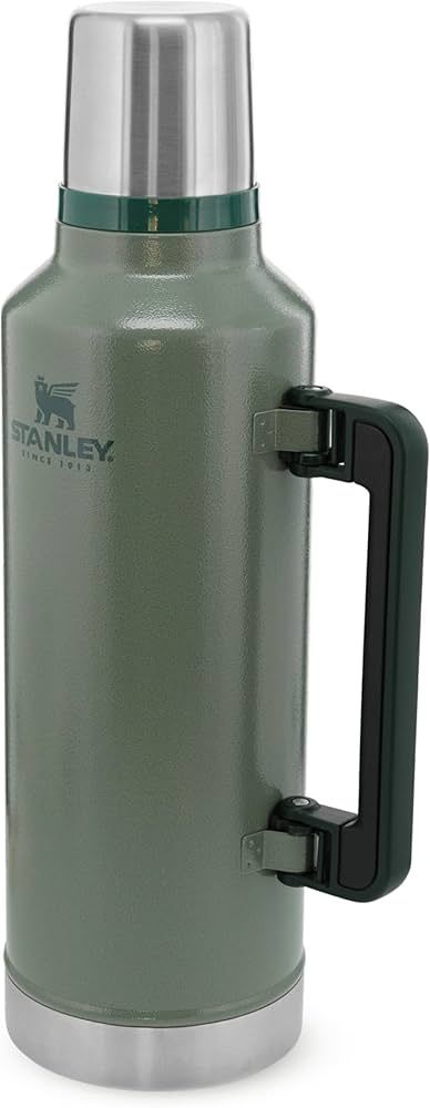 Stanley Classic Legendary Thermos Flask 2.3L - Keeps Hot or Cold For 45 Hours - BPA-Free Thermal Flask - Stainless Steel Leakproof Coffee Flask - Flask For Hot Drink - Dishwasher Safe - Green : Amazon.co.uk: Home & Kitchen Stanley Flask, Stanley Thermos, Coffee Flask, Thermal Flask, Wide Mouth Bottle, Thermos Flask, Drink Containers, Stainless Steel Thermos, Vacuum Bottle