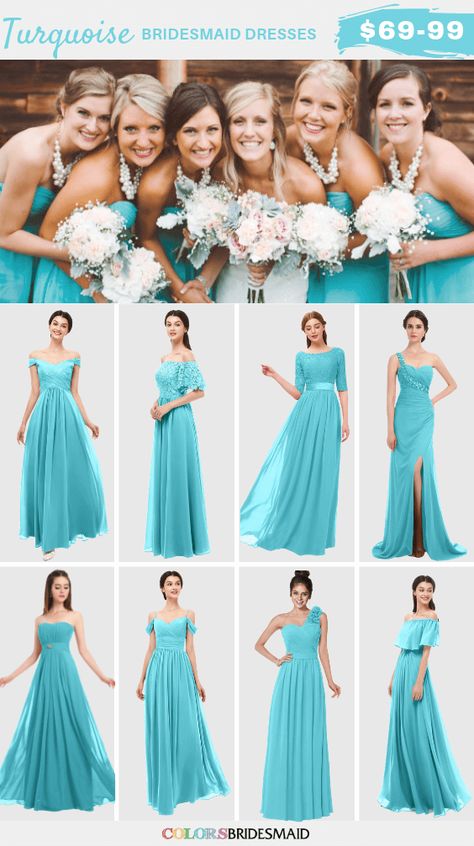 Bridesmaid Turquoise Dress, Light Turquoise Bridesmaid Dresses, Turquoise Bridesmaid Dresses Long, Turquoise Wedding Dresses, Turquoise Color Dress, Turquoise Coral Weddings, Turquoise Wedding Theme, Turquoise Dresses, Turquoise Bridesmaid