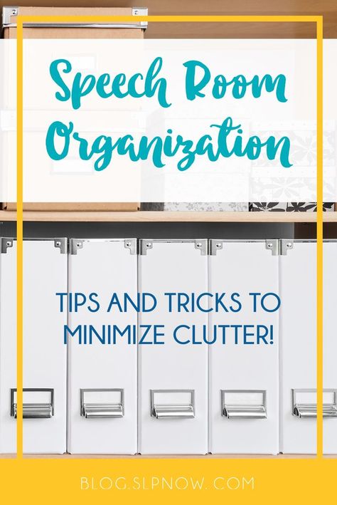 Speech Room Organization, Caseload Management, Organisation Station, Speech Classroom Decor, Slp Classroom, Slp Office, Speech Therapy Organization, Speech Classroom, Slp Organization