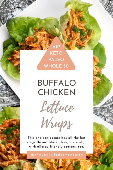 Primal Kitchen Buffalo Sauce Recipes, Paleo Wraps, Paleo Buffalo Chicken, Buffalo Chicken Sauce, Buffalo Sauce Recipe, Buffalo Chicken Lettuce Wraps, Fodmap Friendly Recipes, Buffalo Chicken Soup, Buffalo Chicken Wraps