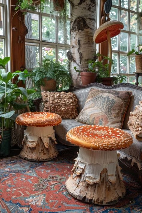 Whimsical Home Decor Ideas Conventional Design, Woodland Home Decor, Cottagecore Living, Whimsical Home Decor, Earthy Home Decor, Fantasy Rooms, Whimsical Home, Ideas Hogar, Fantasy Homes