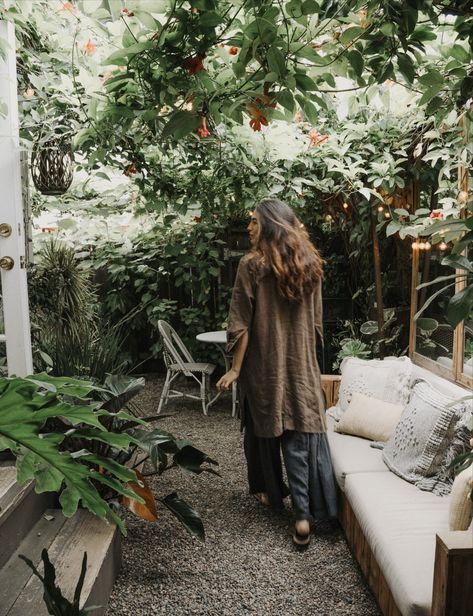 The vine canopy we created over our tiny garden Vine Canopy, Modern Tiny House, Tiny Space, Live Beautifully, Backyard Inspo, How To Make Coffee, Garden Sofa, Back Patio, Back Garden