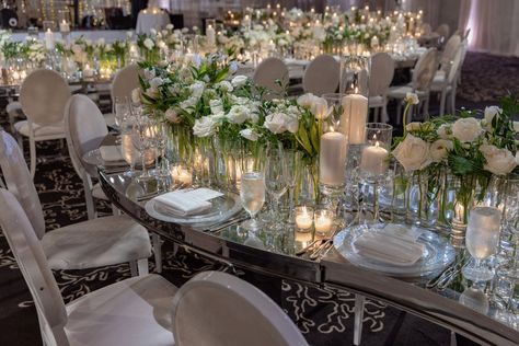 Serpentine Tables, Serpentine Table, Honeymoon Registry, Curved Mirror, Wedding Inside, Wedding Reception Tables, Wedding White, Wedding Registry, Reception Table