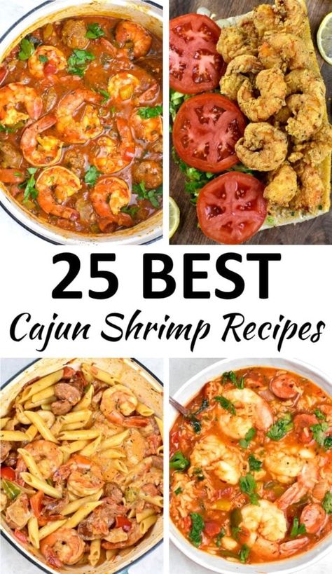 cajun shrimp recipes pin Shrimp Cajun Recipes, Easy Shrimp Creole Recipe, Baked Cajun Shrimp, Creole Recipes Louisiana, Cajun Seafood Recipes, Shrimp Creole Recipe Easy, Shrimp Creole Recipe, Jambalaya Soup, Cajun Shrimp And Rice