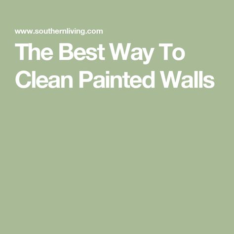 The Best Way To Clean Painted Walls How To Wash Painted Walls, Washing Painted Walls, How To Clean Matte Paint Walls, How To Clean Painted Walls, Wall Cleaner For Painted Walls, Wash Painted Walls, Clean Painted Walls, Cleaning White Walls, Cleaning Painted Walls