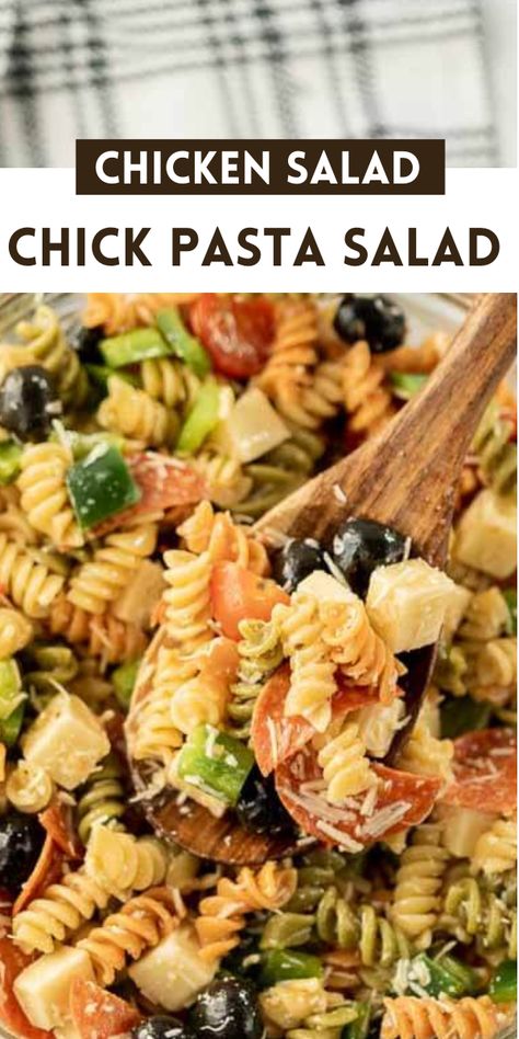 Do you want a tasty pasta salad that's super easy to make and perfect for any time you want to eat? Well, Chicken Salad Chick Pasta Salad Recipe is the right choice for you. #ChickenSaladChick #PastaSalad #Recipe Chicken Salad Chick Pasta Salad Recipe, Chicken Salad Pasta Recipe, Chicken Salad Pasta, Chicken Salad Chick Recipe Copycat, Roast Chicken Pasta, Pasta Chicken Salad, Tasty Pasta Salad, Chicken Noodle Salad, Chicken Salad Chick