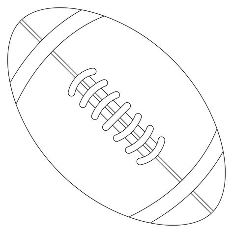 Free Football Printables Templates, Football Stencil Templates, Printable Football Template, Football Template Free Printable, Free Football Printables, Football Coloring Pages Free Printable, Football Stencil, Printable Pumpkin Carving Stencils, Football Outline