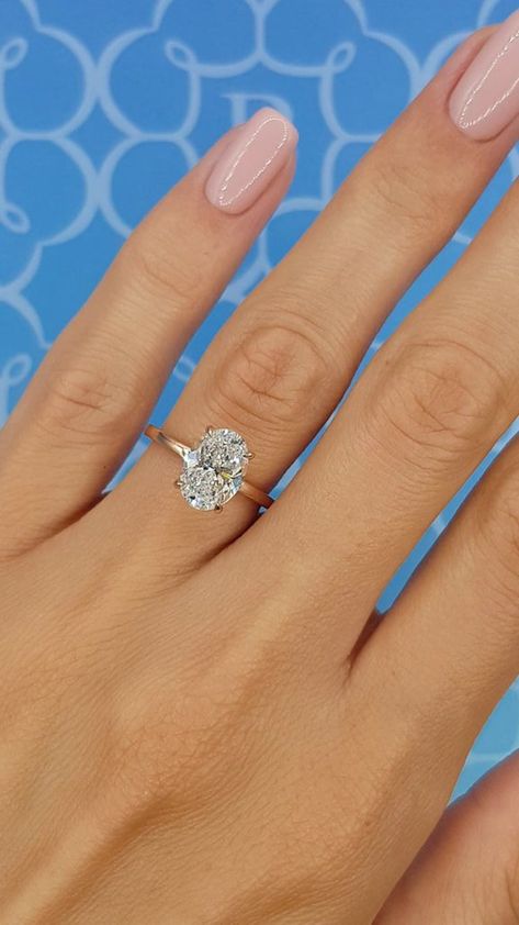 Engagement Ring Hidden Halo, 14k Rose Gold Wedding Ring, Oval Solitaire Engagement Ring, Ring Hidden Halo, Engagement Ring Oval, Cute Engagement Rings, Future Engagement Rings, Oval Diamond Engagement, Moissanite Engagement Ring Oval