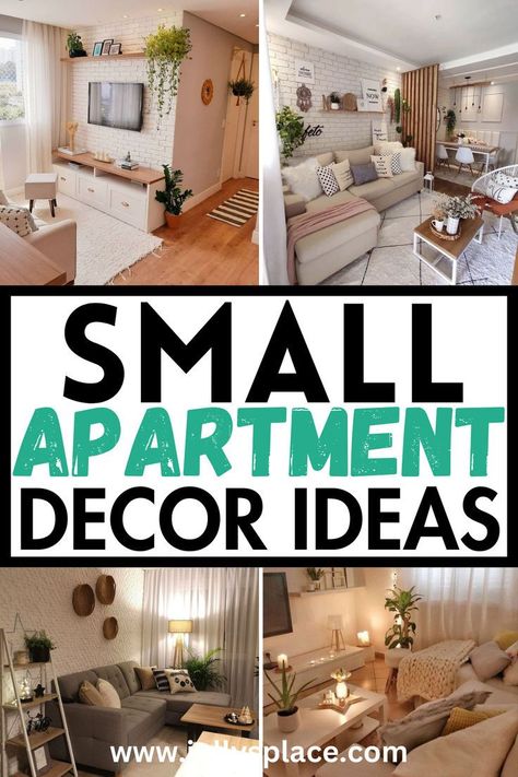 Dec 12, 2023 - Want to make your small apartment look stylish and well-furnished? Here is how to arrange and decorate a tiny apartment Small Apartment Decor Ideas, Small Apartment Decor, Small Apartment Decorating Ideas, Small Apartment Decorating Living Room, Apartment Decorating Living, Apartment Decorating On A Budget, Apartment Decorating Ideas, Apartment Decoration, Apartment Decor Ideas