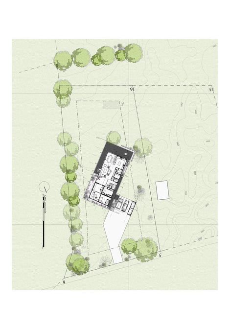 Gallery of BO House / Plan B Arquitectos - 20 Light Yellow Paint, Large Floor Plans, Urban Design Diagram, Architectural Presentation, Garden Drawing, Architecture Design Sketch, Architecture Design Concept, Plan B, Architectural Drawings