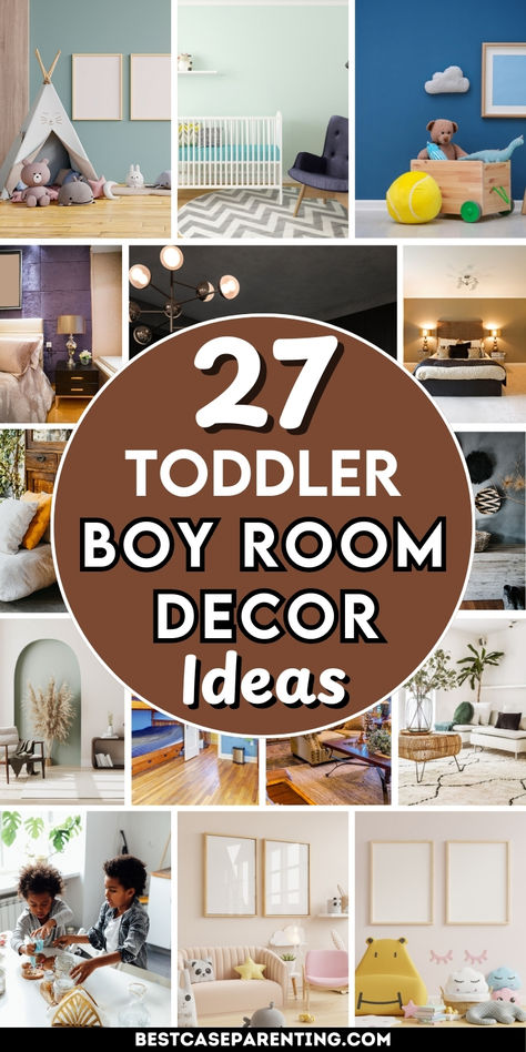 Looking to decorate your little one's space? Explore "27 Toddler Boy Room Decor Ideas" for fun, creative, and functional designs that will transform his room into a cozy and playful haven. Perfect for adding personality and charm to any toddler boy's space! Little Boy Rooms Ideas, Toddler Boy Room Blue Walls, Kids Apartment Bedroom, Toddlers Bedroom Boy, Toddler Room Design Boy, Toddler Boy Bedroom Ideas Themes, Little Boy Room Ideas Toddlers, Boy Room Color Scheme, Toddler Boy Rooms