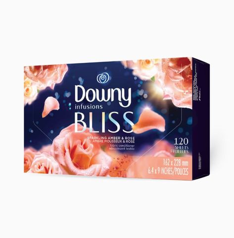 Downy Infusions Bliss Scent Fabric Softener Dryer Sheets | Downy Downy Dryer Sheets, Downy Infusions, Laundry Fabric Softener, Downy Fabric Softener, Fabric Softener Sheets, Powder Detergent, Green Clean, Liquid Fabric Softener, Scent Booster