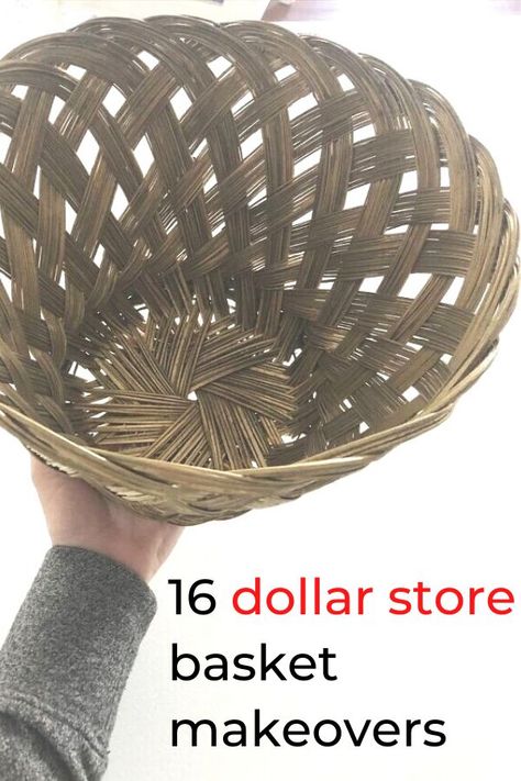 How to make dollar store baskets look expensive. Simple basket makeover ideas diy. Creative Dollar tree basket makeover ideas. #hometalk #dollarstorebaskets #cheapbasketmakeover #makeoverbasketidea Homemade Baskets Diy, What To Use Baskets For, Basket Crafts Ideas Projects, Thrift Store Basket Makeover, Burlap Basket Diy, Repurpose Baskets Ideas, Old Baskets Repurpose, Making Baskets Diy, How To Decorate Baskets Ideas