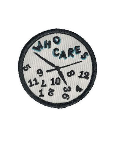 Retro Patches, Senior Jackets, Retro Patch, Black Clock, Retro Embroidery, What Time Is It, Punk Patches, Desain Editorial, Edge Stitching