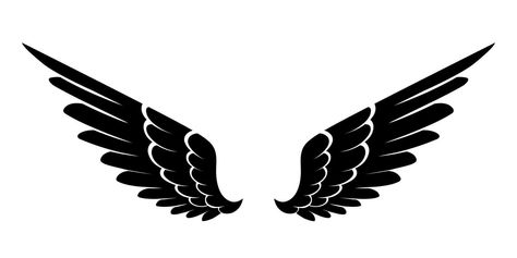 vector silhouette angel wings logo Angel Wings Logo, Wing Vector, Angel Vector, Drawing Scenery, Vector Silhouette, Wings Logo, Free Logo, Angel Wings, Vector Art