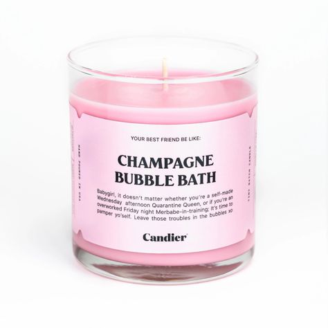 Bubble Bath Candles, Champagne Mimosa, Bath Candle, Candle Obsession, Wednesday Afternoon, Champagne Bubbles, Cute Candles, Funny Candles, Candle Collection