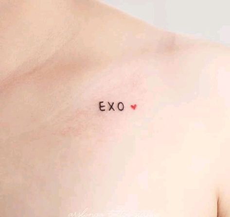 Exo Tattoo Ideas, Exo Tattoo, Ways To Lace Shoes, Lace Shoes, Kim Jongdae, Art Wallpaper Iphone, First Tattoo, Minimalist Tattoo, Paw Print Tattoo