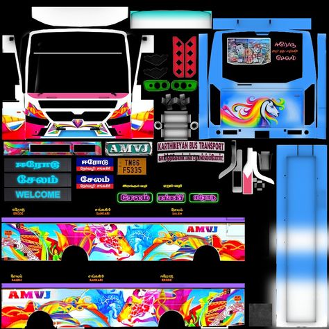 Tamil Nadu Bus Skin, Private Bus Livery, School Bus Games, Bus Livery, St Bus, Bus Drawing, Bus Simulator Indonesia Skin Kerala Hd, Bus Skin, Star Bus