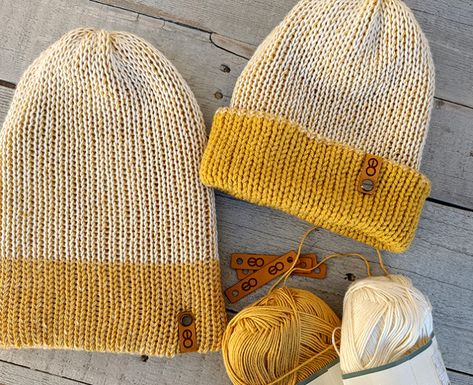 Knitting Machine Beanie Pattern – The Double Stranded Beanie – Savlabot Knitting Machine Beanie Pattern, Knitting Machine Beanie, Beanie Ideas, Addi Knitting Machine, Knit Beanie Pattern, Beanie Knitting, Machine Knit, Circular Knitting Machine, Knitting Machine Patterns