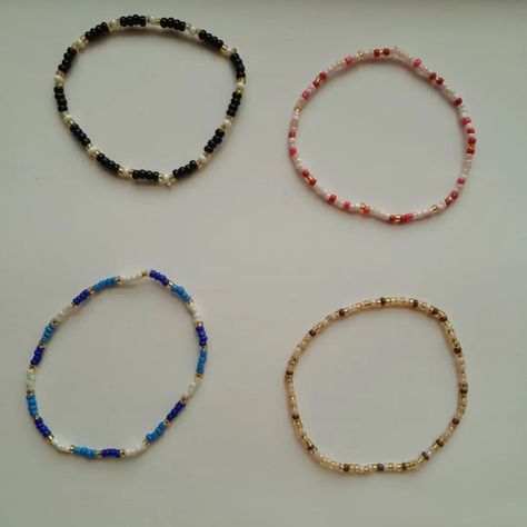 pop of colour 🎊 Elastic seed bead bracelets Price-₹85 each ₹55 each(for 10 pieces and more) Can be bought separately Colour and size customizable Shipping all over India Shipping-₹80 Seed Beads Aesthetic, Beaded Bracelets Aesthetic, Aesthetic Bracelets, Bracelets Aesthetic, Birthday Basket, Aesthetic Shop, Bead Bracelets, Seed Bead Bracelets, Seed Bead