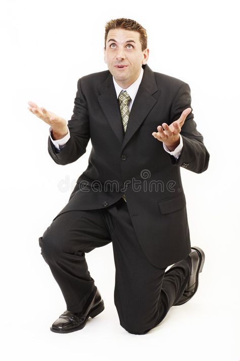 Business Man Reference, Business Man Stock Photo, On Knees Begging, Guy On Knees, Man On Knees Pose Drawing, Sitting On Knees Reference, Babygirl Poses, Praying On Knees, Man On Knees