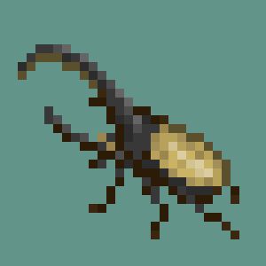 Beetle Pixel Pattern, Pixel Beetle, Isopod Pixel Art, Snail Pixel Art, Bug Pixel Art, Pixel Beads, Easy Perler Beads Ideas, Pixel Art Templates, Cool Pixel Art