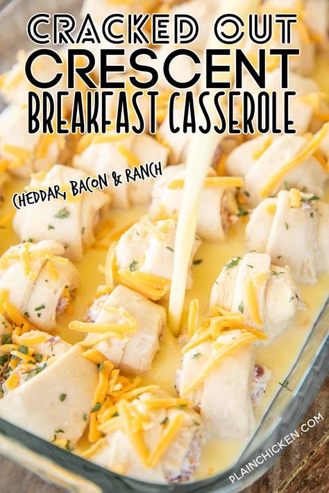 Crescent Breakfast Casserole, The Best Breakfast Casserole, Recipes Using Crescent Rolls, Crescent Roll Breakfast Recipes, Crescent Breakfast, Cracked Out, Best Breakfast Casserole, Crescent Recipes, Breakfast Crescent Rolls