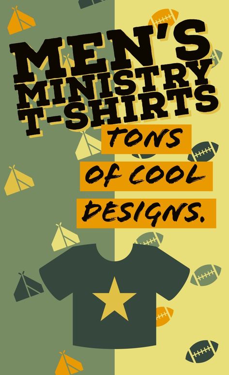 Loads of cool designs for Men's ministry at your church. Free custom design & free 2-week delivery.  Camp Shirts - Sports Shirts - Recovery Shirts  #mensministry #ministry #recovery #churchleadership #churchleaders #fatherministry #dadsministry #mensretreat Men’s Ministry Logo, Mens Ministry Graphics, Mission Trip Tshirt, Men's Ministry, Church Tshirts, Mens Ministry, Church Fellowship, Recovery Shirts, Christian Camp