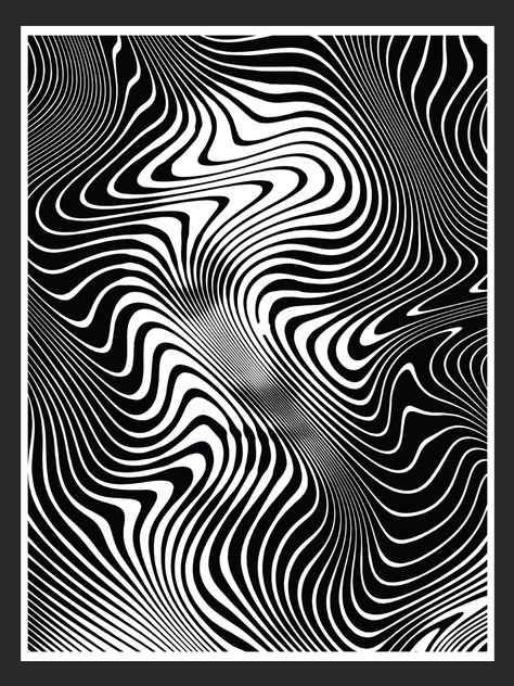 Illusion Kunst, Motif Art Deco, Art Optical, Digital Art Poster, Optical Art, Optical Illusions Art, Illusion Art, Art Et Illustration, Illustration Graphic Design