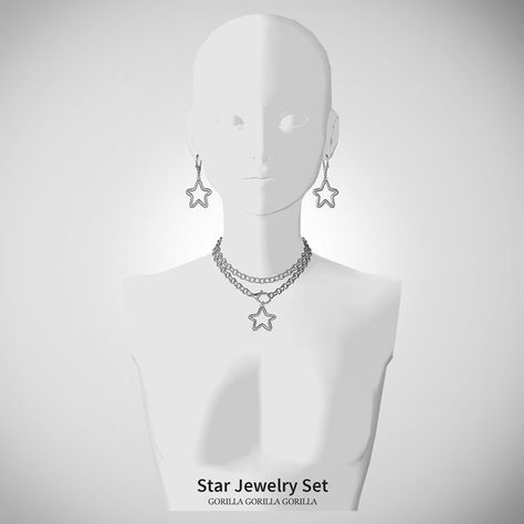 Star Jewelry Set | Patreon Sims 4 Jewellery Cc, Sims Finds, Gorilla Gorilla, Sims 4 Piercings, Clothes Cc, The Sims 4 Pc, Pelo Sims, Free Sims 4, The Sims 4 Packs