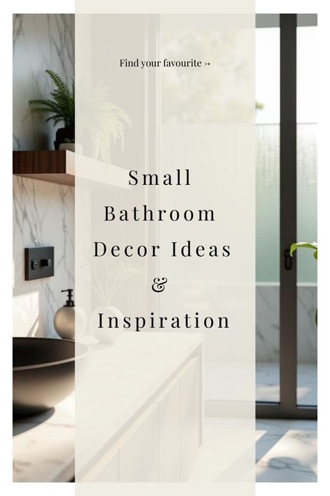 Small Bathroom Decor Ideas & Inspiration How To Decorate Small Bathroom, Small Bathroom Ideas No Window, Small Restroom Decor Ideas, Tiny Bathroom Makeovers, Small Cozy Bathroom, Small Bathroom Refresh, Decorating A Small Bathroom, Tiny Bathroom Makeover, Small Bathroom Decorating Ideas