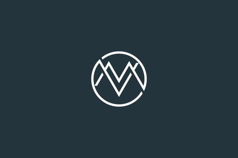 Minimal Letter VM or MV Monogram Logo Design Vector Template Vm Monogram Logo, Mv Logo Design Letter, Mv Monogram Logo, Mv Logo Design, Mv Monogram, Vm Logo, Mv Logo, Massage Logo, Mount Meru