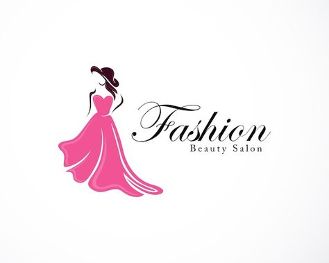 Vector fashion logo creative women beaut... | Premium Vector #Freepik #vector #beauty-salon #beauty-store #lady-icon #hair-silhouette Women Fashion Logo Design, Lady Logo Design, Fashion Boutique Design, Fashion Shop Logo, Fashion Store Logo, Fashion Design Logo, Hair Silhouette, Zen Logo, Creative Logo Design Art