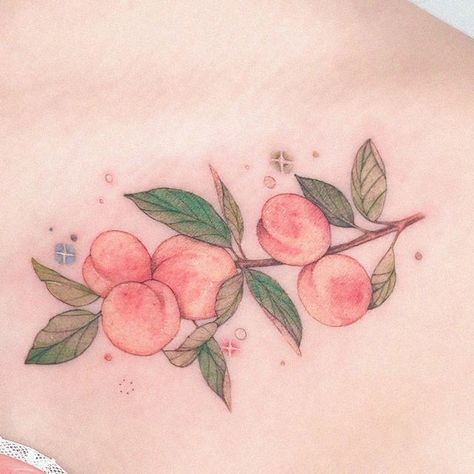 Georgia Peach Tattoo, Georgia Tattoo, Peach Tattoo, Peach Slices, Knee Tattoo, Tattoo Inspo, Cute Tattoos, Peaches, I Tattoo